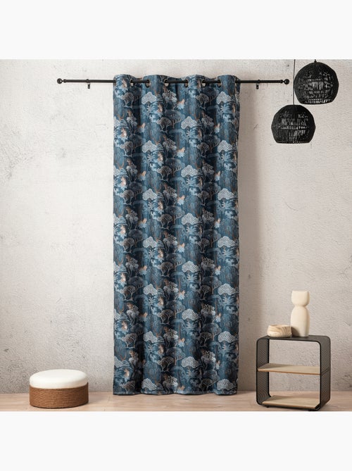 Tenda jacquard oscurante motivo tigre giapponese, elegante ed esotica - Kiabi