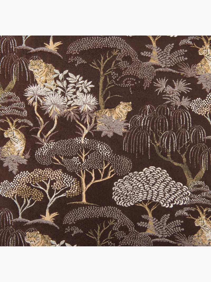 Tenda jacquard oscurante motivo tigre giapponese, elegante ed esotica Marrone - Kiabi