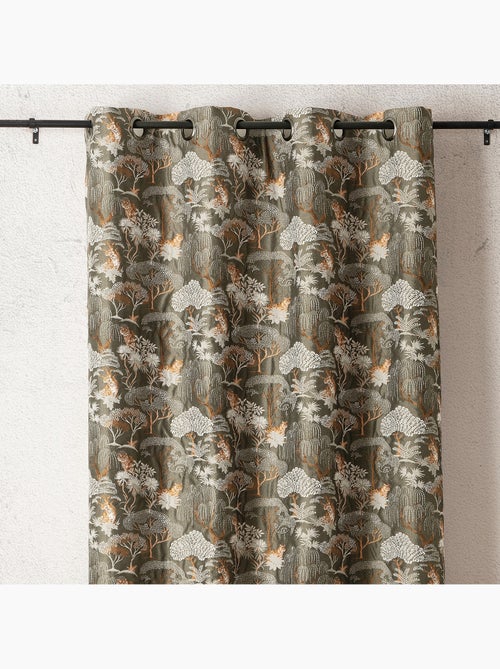 Tenda jacquard oscurante motivo tigre giapponese, elegante ed esotica - Kiabi