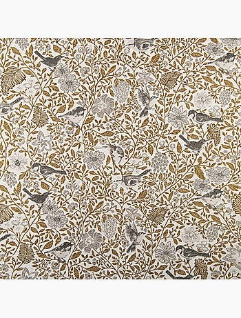 Tenda jacquard policotone a motivi floreali e uccelli, 8 occhielli