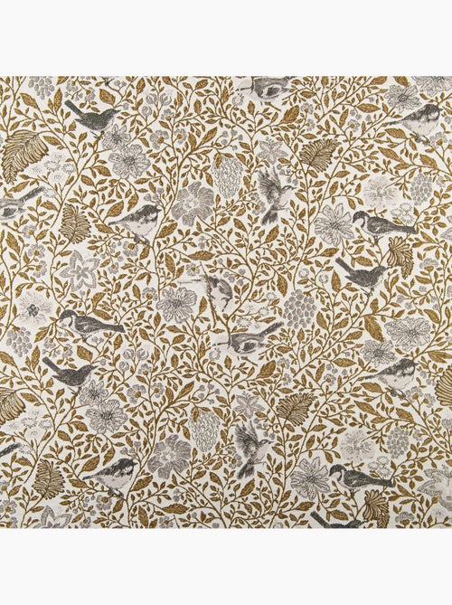 Tenda jacquard policotone a motivi floreali e uccelli, 8 occhielli - Kiabi