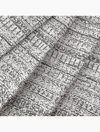 Tenda jacquard testurizzata d'ispirazione minerale con occhielli