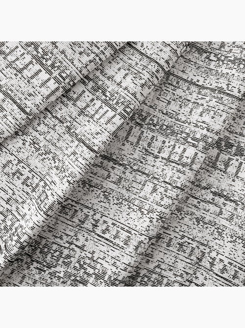 Tenda jacquard testurizzata d'ispirazione minerale con occhielli - Kiabi