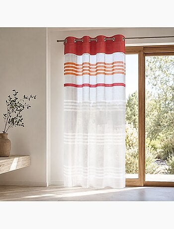 Tenda leggera a righe orizzontali
