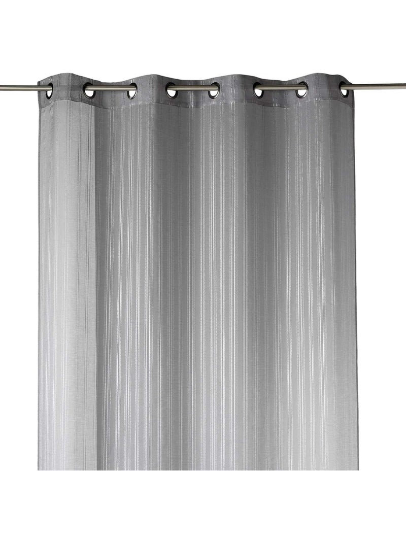Tenda leggera a righe sottili e spesse Grigio chiaro - Kiabi