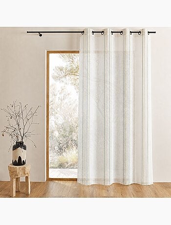 Tenda leggera a sottili righe verticali