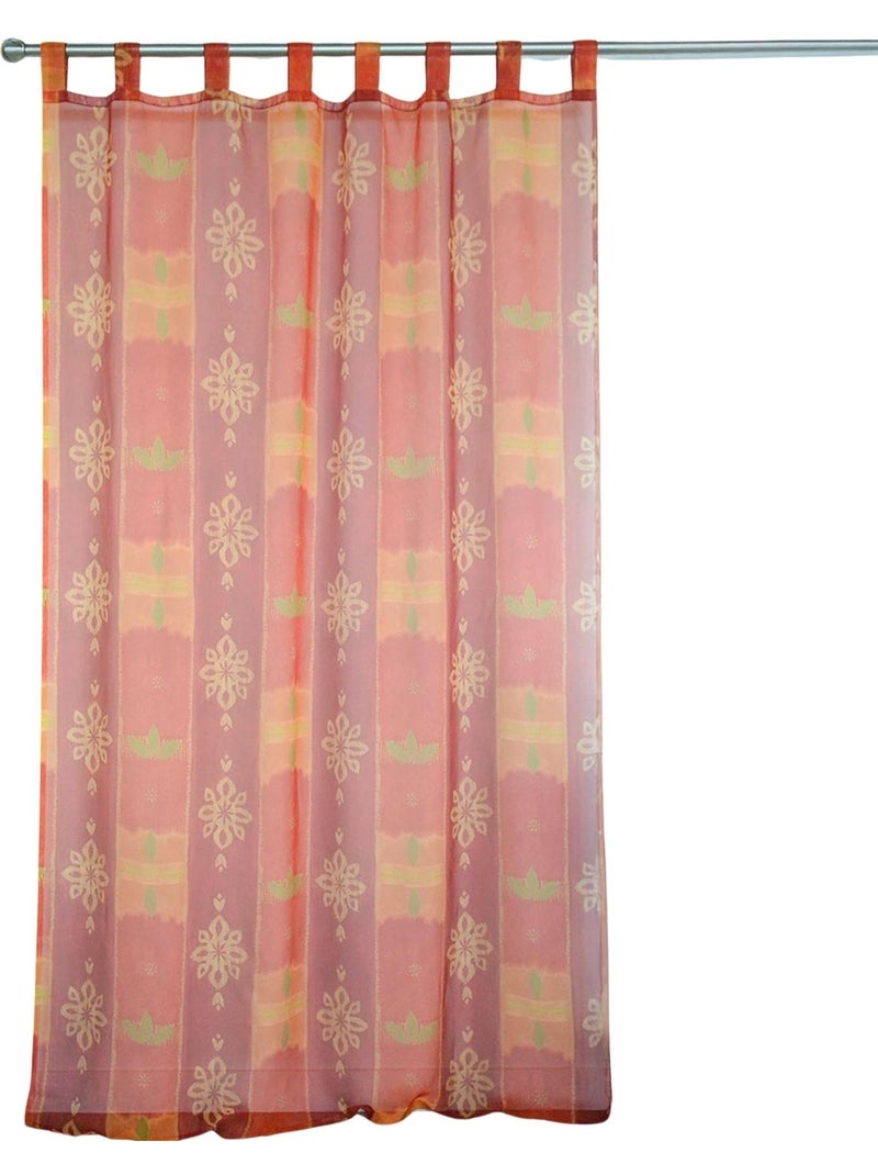 Tenda leggera colorata con passanti Terracotta - Kiabi
