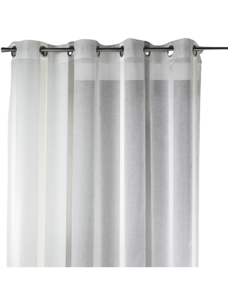 Tenda leggera con ampie righe verticali Bianco - Kiabi