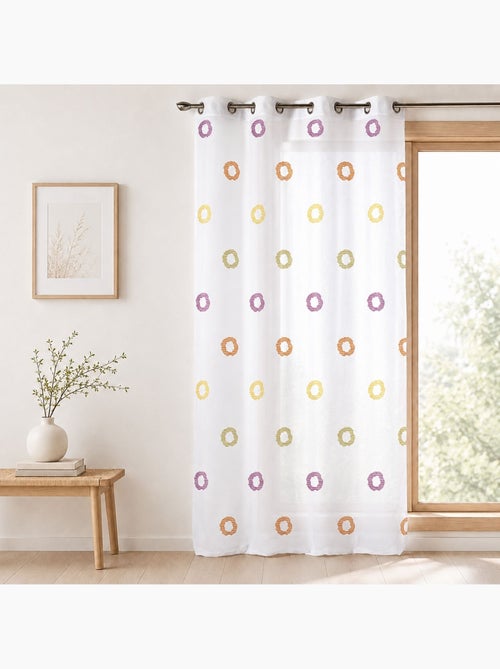 Tenda leggera con motivi a cerchi a strisce stilizzati - Kiabi Tenda leggera con motivi a cerchi a strisce stilizzati - Kiabi