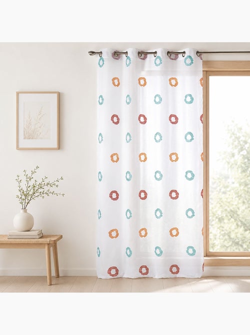 Tenda leggera con motivi a cerchi a strisce stilizzati - Kiabi Tenda leggera con motivi a cerchi a strisce stilizzati - Kiabi