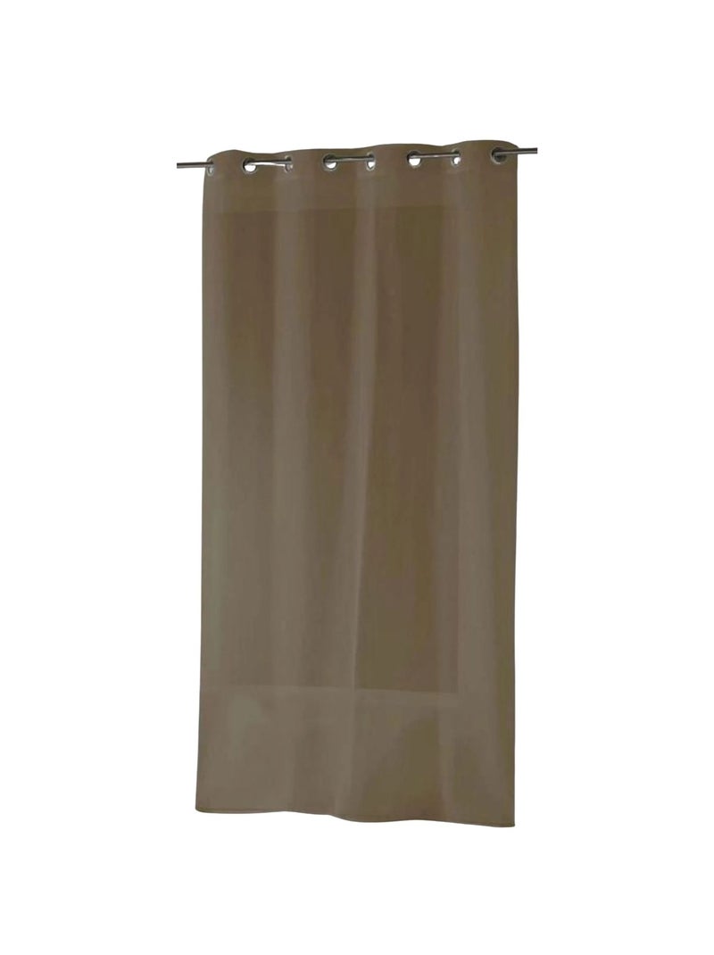 Tenda leggera semitrasparente con orlo zavorrato Tortora - Kiabi