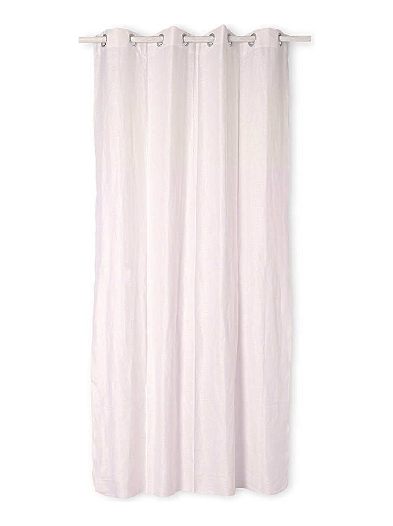 Tenda lino Basic "Happyfriday" Bianco - Kiabi