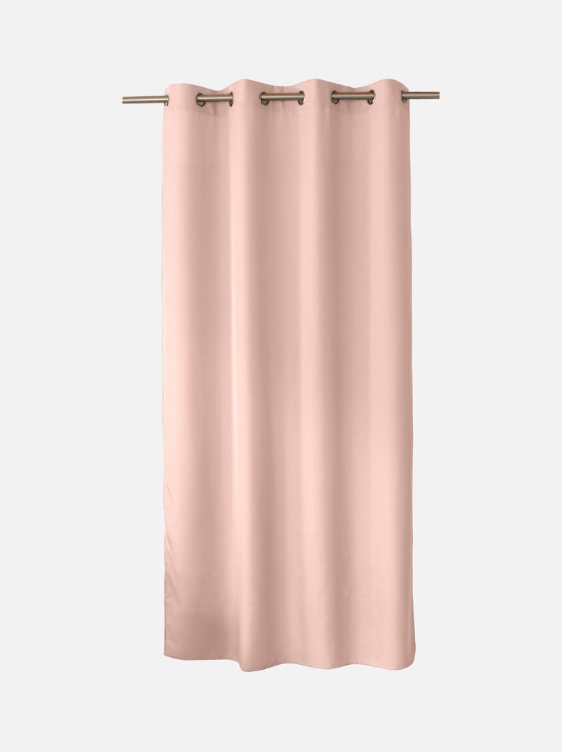 Tenda liscia con occhielli Rosa antico - Kiabi