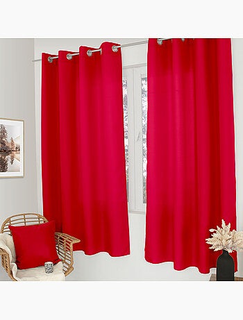 Tenda liscia con occhielli