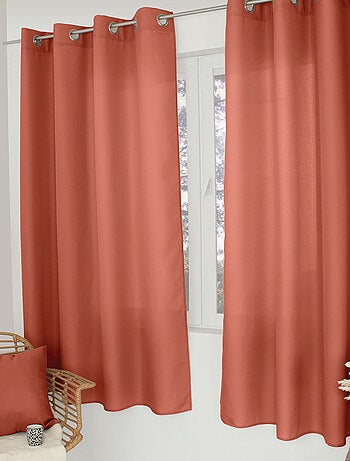 Tenda liscia con occhielli