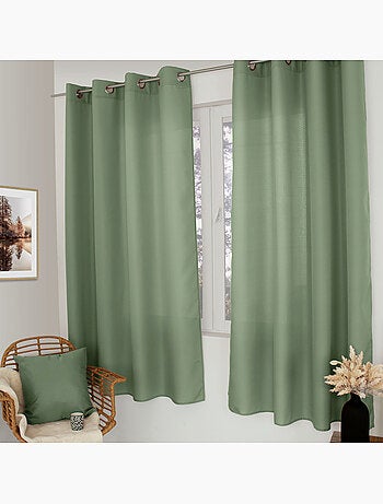 Tenda liscia con occhielli