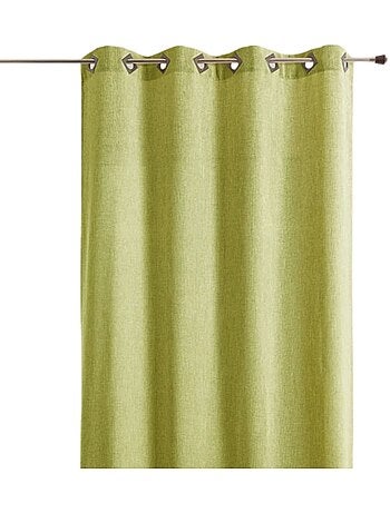 Tenda liscia in tessuto pesante con occhielli quadrati