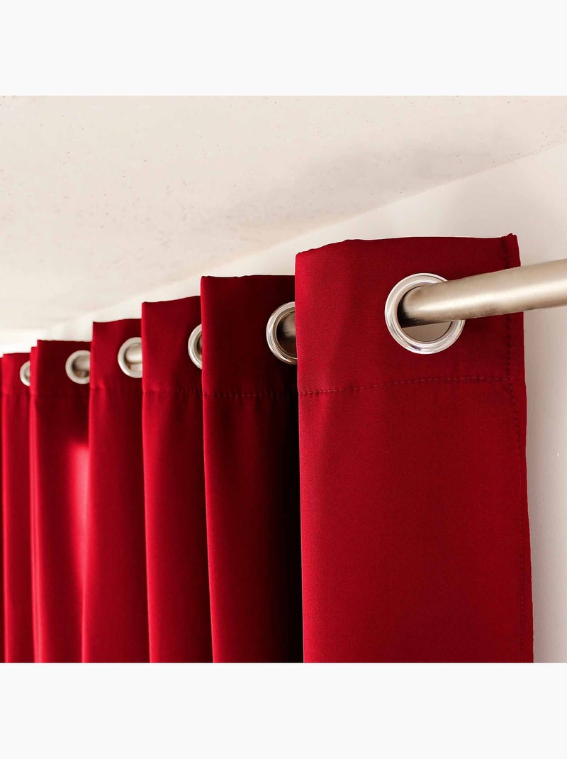 Tenda liscia isolante e termica Rosso - Kiabi