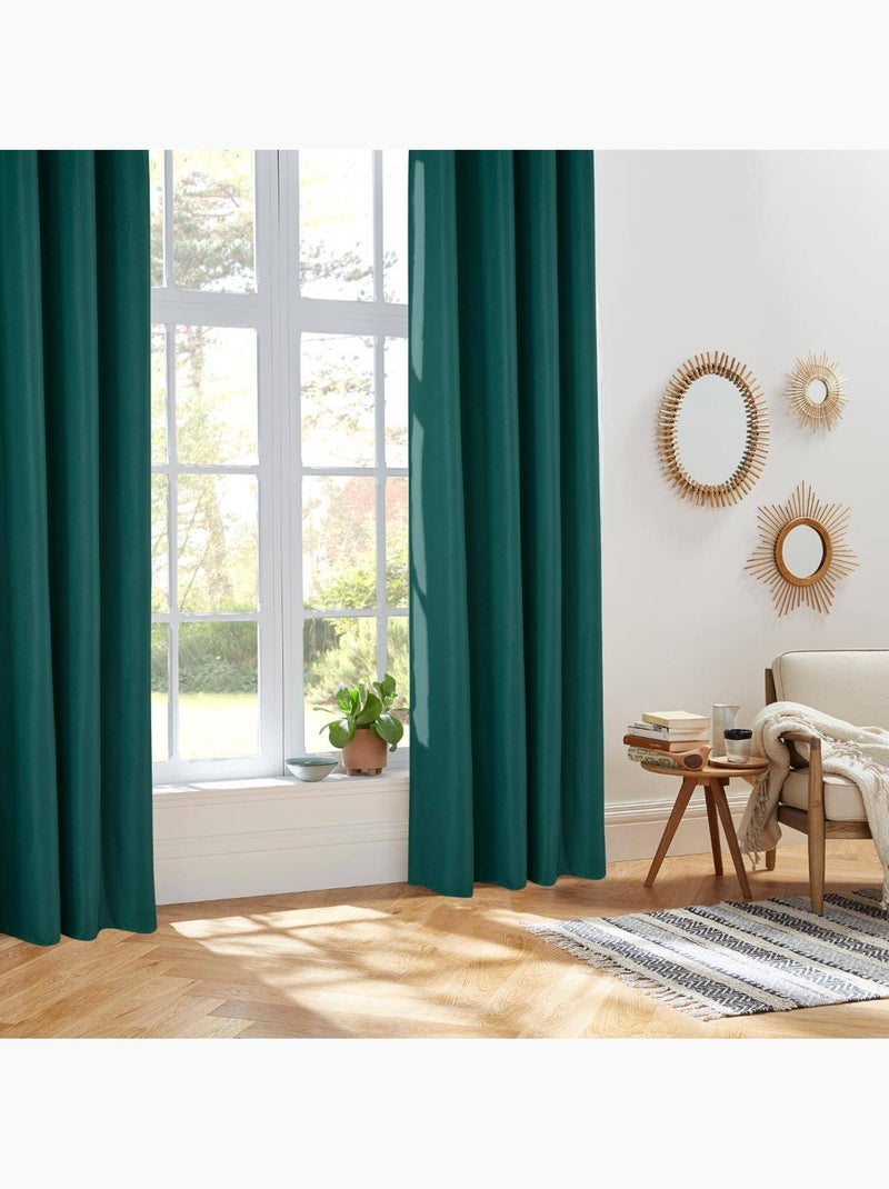 Tenda liscia termica e isolante Blu pavone - Kiabi