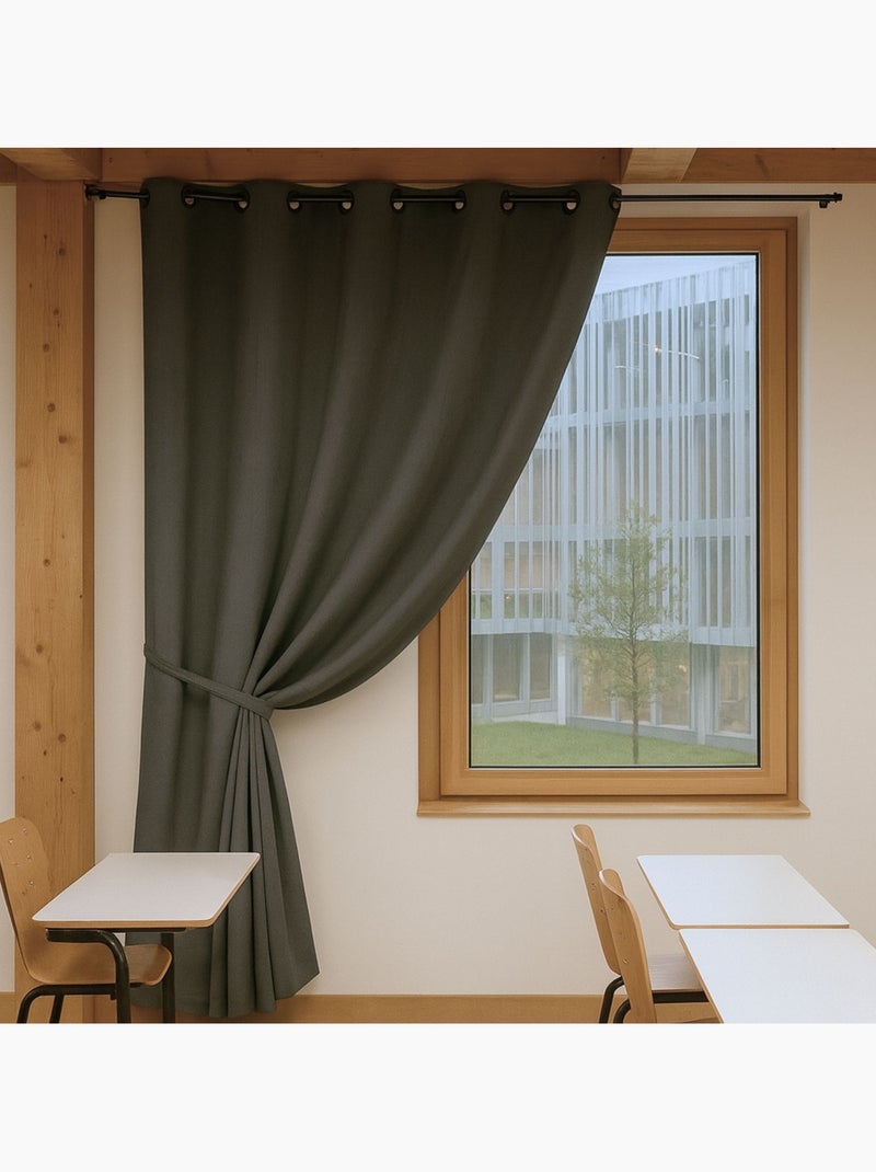 Tenda oscurante 100% ignifuga M1 Grigio Grigio - Kiabi