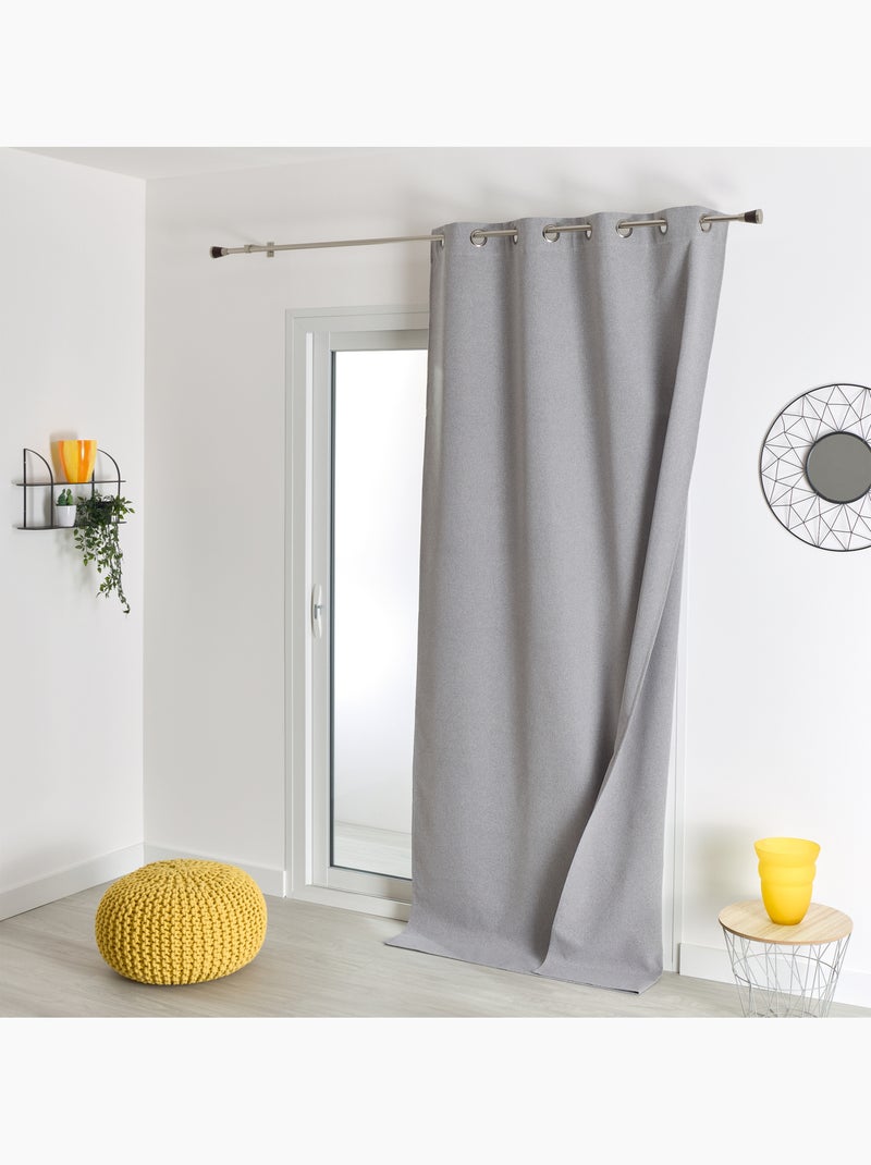 Tenda oscurante 100% termoacustica, screziata Grigio chiaro - Kiabi
