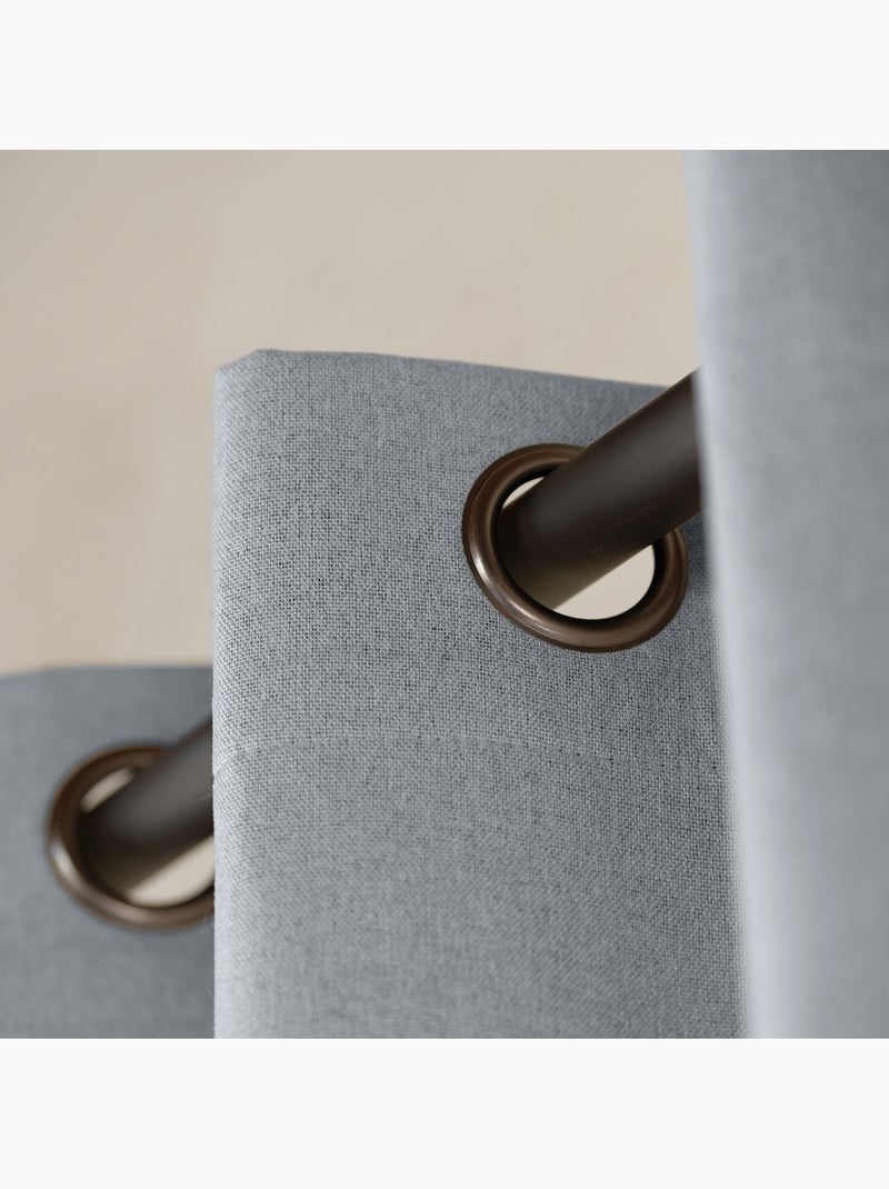 Tenda oscurante 100% termoacustica, screziata Grigio chiaro - Kiabi