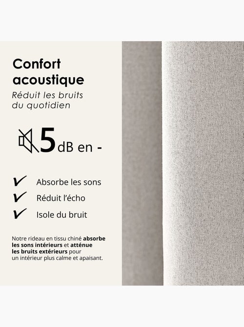 Tenda oscurante 100% termoacustica, screziata midnight - Kiabi