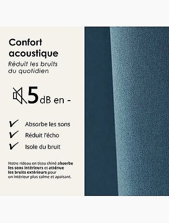 Tenda oscurante 100% termoacustica, screziata midnight