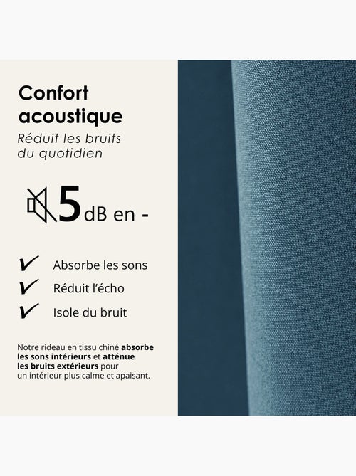 Tenda oscurante 100% termoacustica, screziata midnight - Kiabi