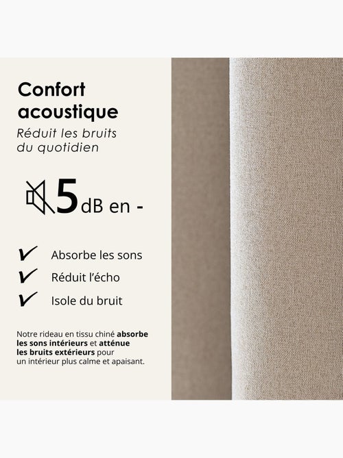 Tenda oscurante 100% termoacustica, screziata midnight - Kiabi