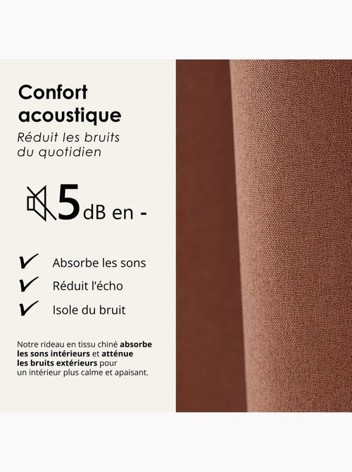 Tenda oscurante 100% termoacustica, screziata midnight - Kiabi