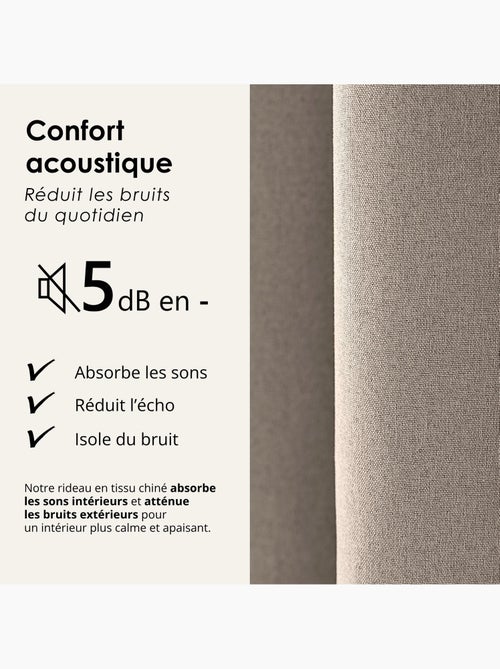 Tenda oscurante 100% termoacustica, screziata midnight - Kiabi