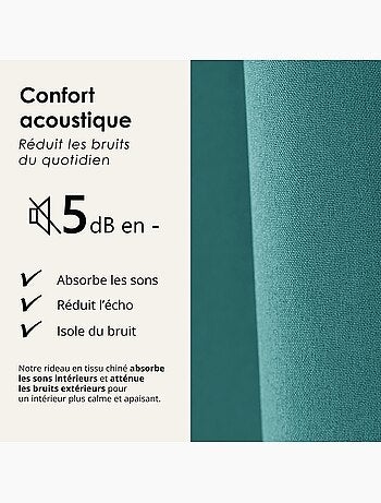 Tenda oscurante 100% termoacustica, screziata midnight