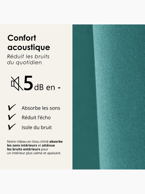 Tenda oscurante 100% termoacustica, screziata midnight - Kiabi