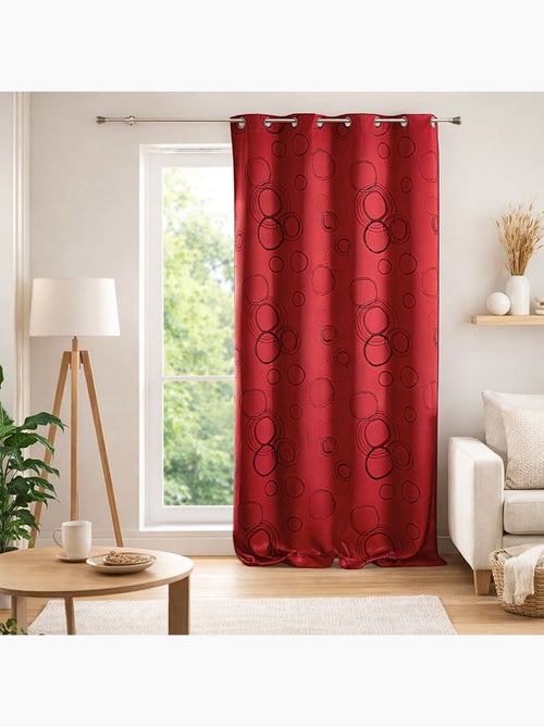Tenda oscurante a cerchio 100% stampata, rossa - Kiabi Tenda oscurante a cerchio 100% stampata, rossa - Kiabi