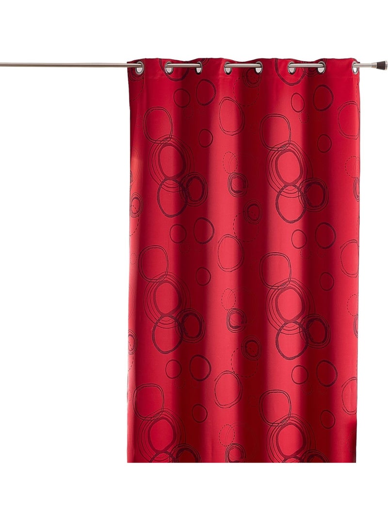 Tenda oscurante a cerchio 100% stampata, rossa Rosso - Kiabi