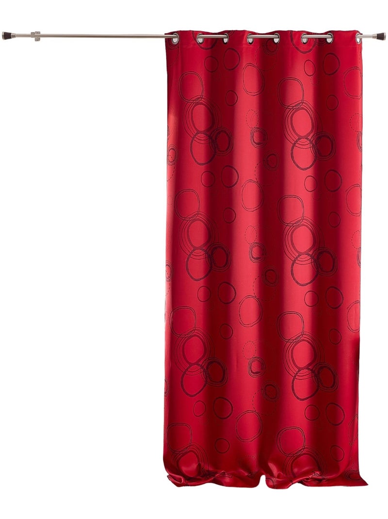 Tenda oscurante a cerchio 100% stampata, rossa Rosso - Kiabi