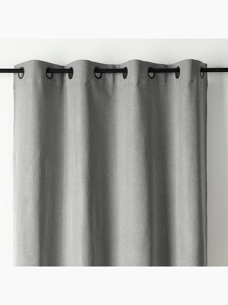 Tenda oscurante con occhielli Grigio melangiato - Kiabi