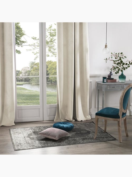 Tenda oscurante dolce in velluto grigio chiaro 140x260 cm - Kiabi