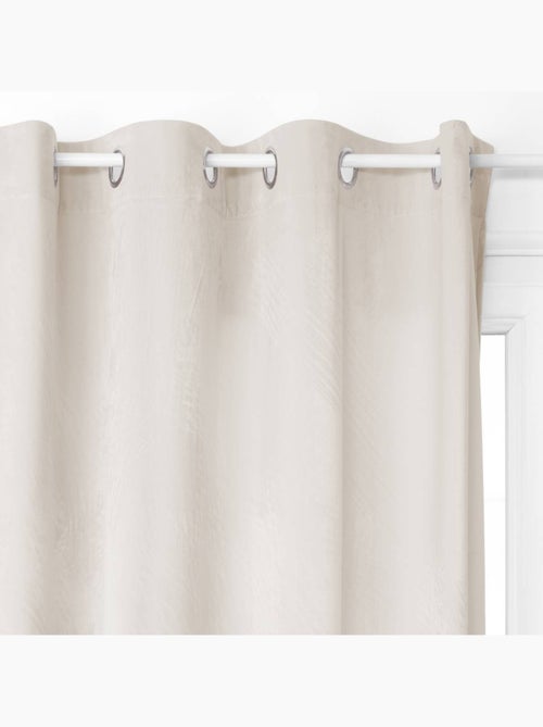 Tenda oscurante dolce in velluto grigio chiaro 140x260 cm - Kiabi