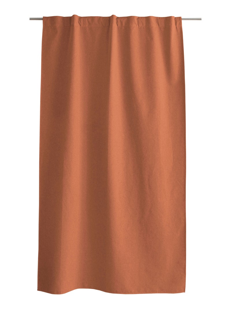 Tenda oscurante effetto Chambray Terracotta - Kiabi