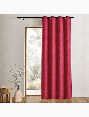 Tenda oscurante foderata con frontale in pelle scamosciata liscia