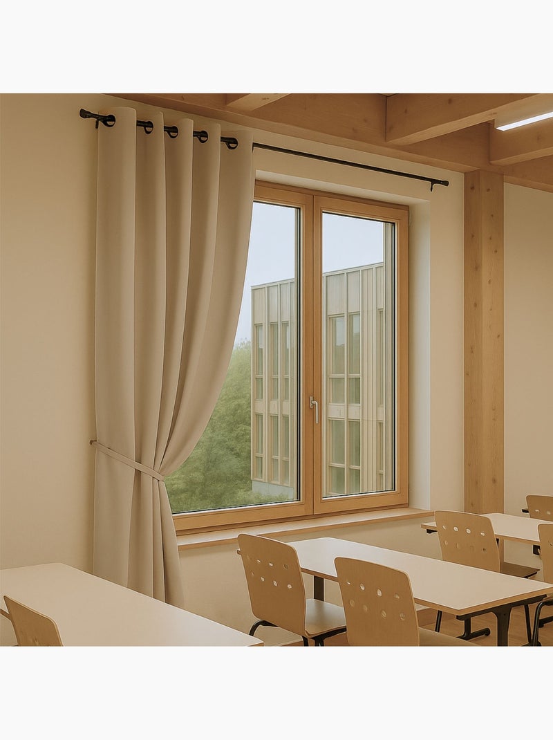 Tenda oscurante ignifuga M1 Beige chiaro - Kiabi