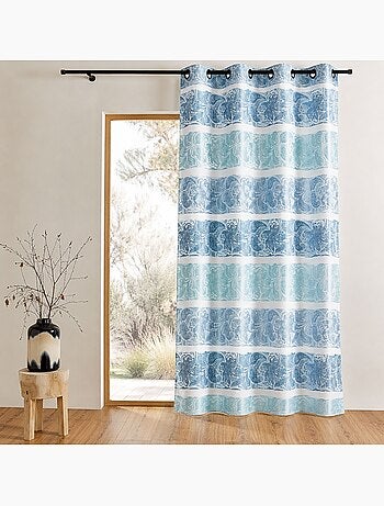 Tenda oscurante in jacquard a righe orizzontali