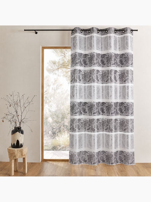 Tenda oscurante in jacquard a righe orizzontali - Kiabi