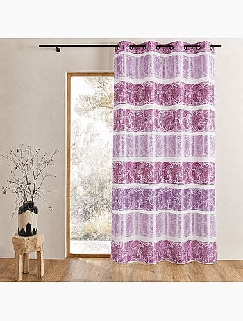 Tenda oscurante in jacquard a righe orizzontali