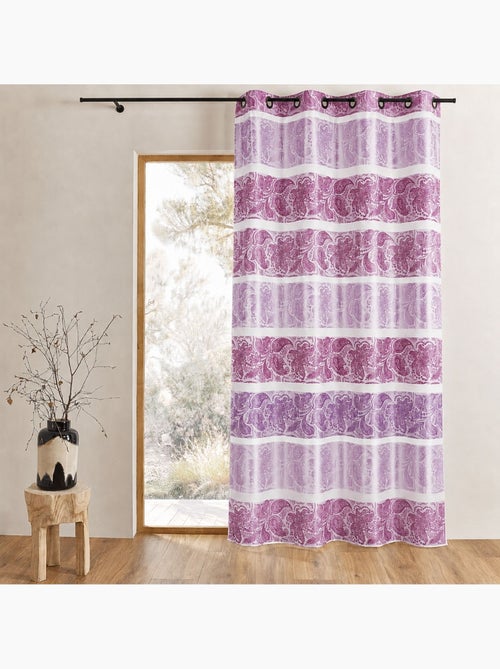 Tenda oscurante in jacquard a righe orizzontali - Kiabi