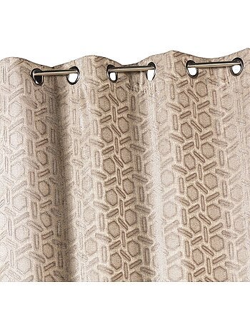 Tenda oscurante in jacquard con motivo geometrico