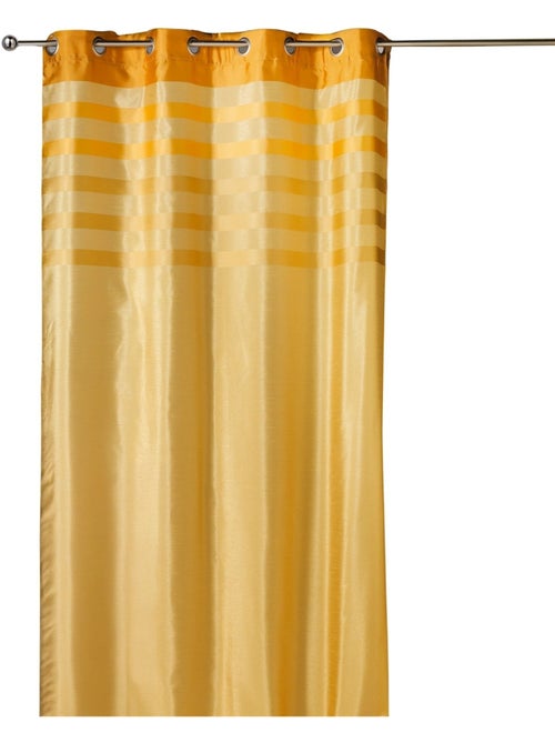Tenda oscurante in shantung con rivestimento a righe tono su tono - Kiabi