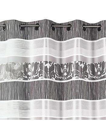 Tenda oscurante jacquard a righe orizzontali colorate